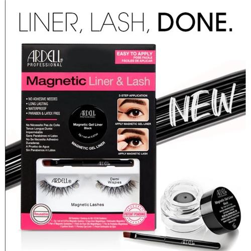 Ardell Professional Magnetic Liquid Liner & Wispies Lash Kit - 3pc