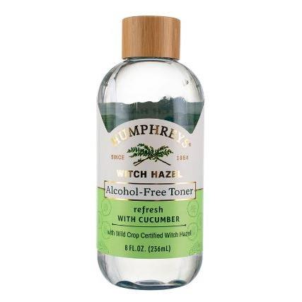 Humphreys Witch Hazel Alcohol-Free Toner, Refresh with Cucumber, 8 fl oz