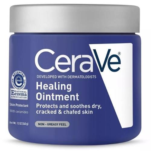 CeraVe Healing Ointment Skin Protectant, Soothes Dry, Cracked and Chafed Skin, Non-Greasy and Fragrance Free - 12oz