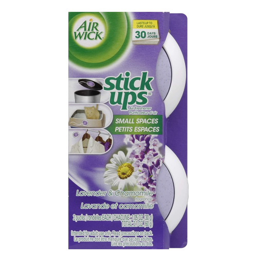 Air Wick Stick Ups, Odor Neutralizer, Air Freshener, 2.1 oz, Lavender and Chamomile (2ct) (Pack of 1)