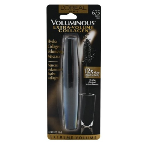 LOREAL VOLUMINOUS EXTRA COLLAGEN MASCARA 675 BLACK