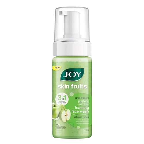 Joy Skin Fruits Green Apple Purifying+Oil Clear Foaming Face Wash 150ml