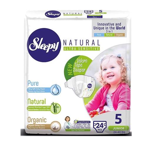 Sleepy Natural Baby Velcro Diapers