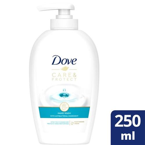 Dove Care & Protect Hand Wash Moisturizing Liquid Hand Soap with Antibacterial Ingredient - With Pump, 250ml