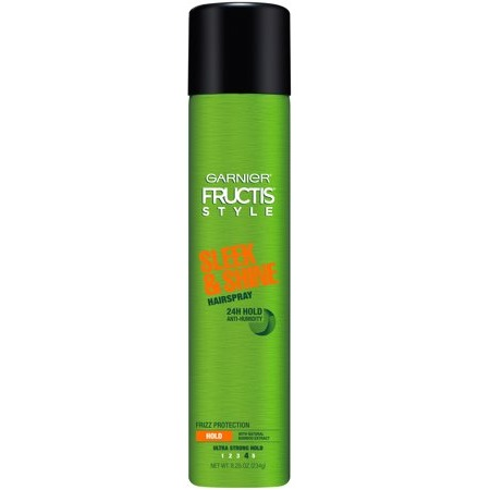Garnier Fructis Style Sleek & Shine Anti-Humidity Hairspray, Ultra Strong Hold,