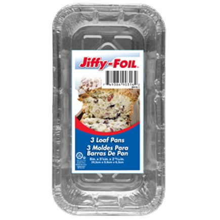 Jiffy Foil Loaf Pans 3's
