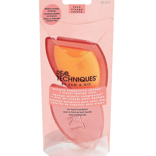 Real Techniques Miracle Complexion Sponge with Travel Case Makeup Sponge