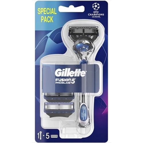 Gillette Fusion 5 ProGlide Razor with 5 Refill Cartridges - Champions League Edition