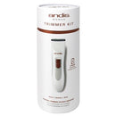 Andis Women's Personal Electric Clipper, Rechargeable Cordless Slim Design, 6-Piece Kit, White