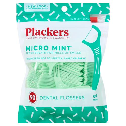 Plackers Micromint Flossers 90 Count