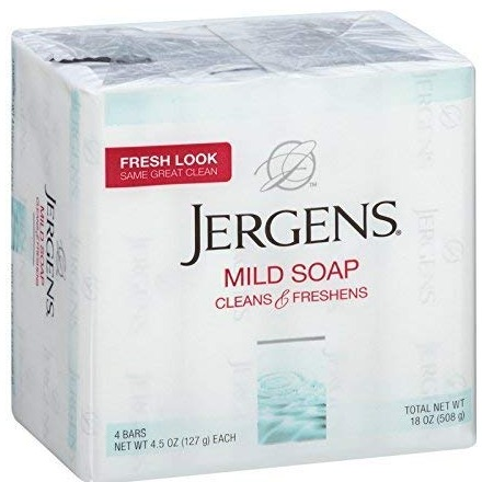 Jergens Mild Soap Bath, 4 Count, 4.5 Ounce