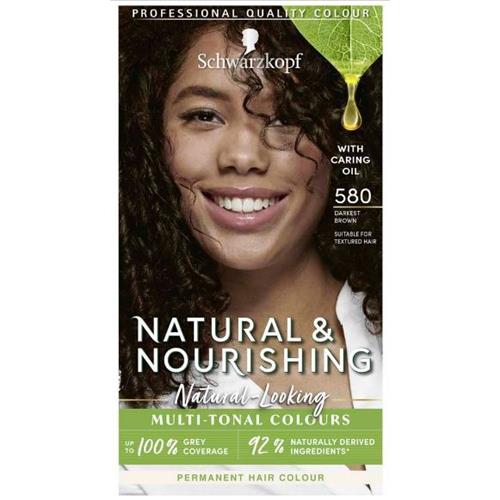 Schwarzkopf Natural and Nourishing Vegan Darkest Brown 580 Hair Dye