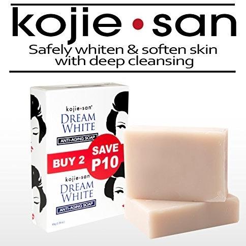 Kojie San Dream White Kojic Lightening Anti Aging Soap - 2 Bars -65g
