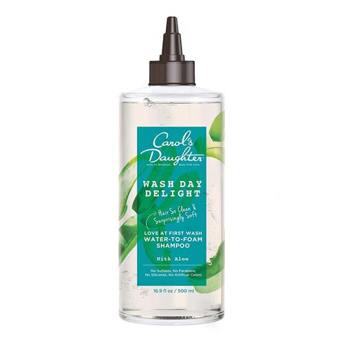 Carol’s Daughter Wash Day Delight Love at First Wash Water To Foam Sulfate Free Shampoo with Aloe, Micellar Shampoo for Kinky, Curly Hair, 16.9 fl oz