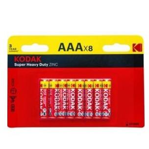 Kodak Zinc AAA Batteries - 8 Pack