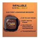 L'Oreal Paris Infallible Up to 24H Fresh Wear Soft Matte Longwear Bronzer 0.31 oz