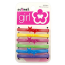 Scunci Girl Hair Clips 6 Piece