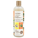 Curl Rehab Dry Hair/Damage Repair Treatment 2 in 1 Shampoo Conditioner, Enriched with Coconut Milk & Avocado, 16 Oz