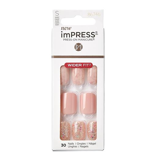 Kiss Press-On Nails, Just A Dream, 30 Short Length Wider Fit Nails
