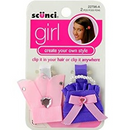 Scunci Girl Hair Clips 2 Piece
