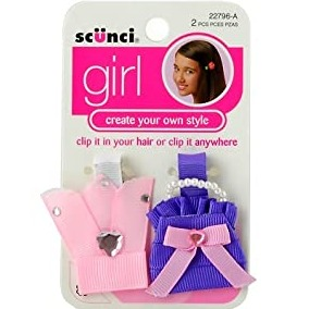 Scunci Girl Hair Clips 2 Piece