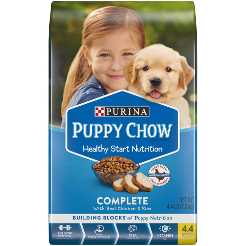 Purina Puppy Chow Dry Puppy Food; Complete with Real Chicken, 4 LB