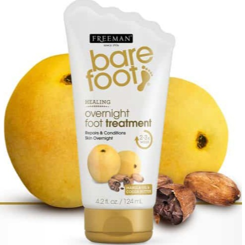 Freeman Bare Foot Overnight Foot Treatment Marula Oil & Cocoa Butter 4.2 oz