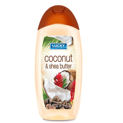 Lucky Super Soft & Coconut Shea Butter Body Wash, 16 Fluid Ounce