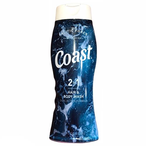 Coast Hair and Body Wash Classic Scent 18 Fl Oz Bottles