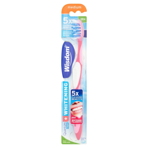 Wisdom Quantum Clean + Whitening Toothbrush Medium