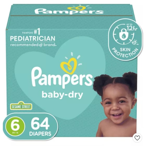 Pampers Baby Dry Diapers Size 6 - 64 Count