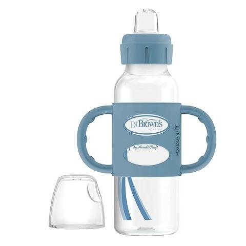 Dr Brown's 6M+ Milestones Sippy Bottle With 100% Silicone Handles 8 fl oz