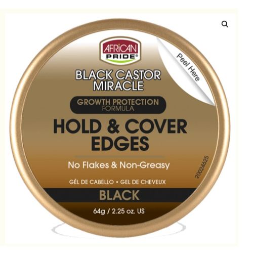 African Pride Black Castor Miracle Growth Protection Gel 2.25 Oz
