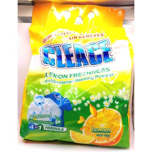 Cleace Laundry Soap Powder - Lemon 4 In 1 Formula