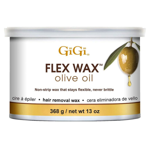 GiGi Olive Oil Flex Wax - Non-Strip Hair Removal Wax, 13 oz