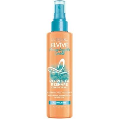 L'Oreal Paris Elvive Dream Length Curls Refresh and Reshape Paraben-Free Spray - 4.4 fl oz