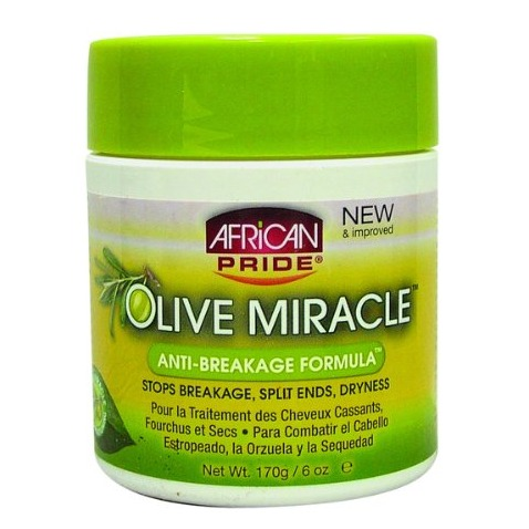 African Pride Miracle Olive Anti-Breakage Formula Cream 6 oz,