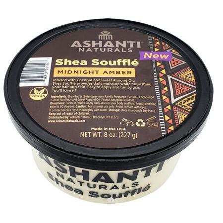 Ashanti Naturals Shea Souffle Midnight Amber 8oz