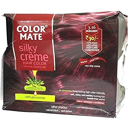 Color Mate Silky Creme Hair Color 55ml Packets