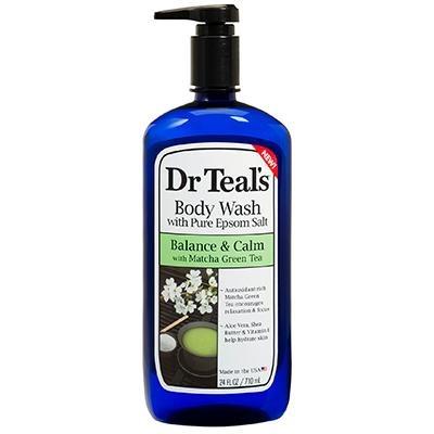 Dr. Teal's Pure Epsom Salt Body Wash Matcha And Green Tea 24 oz