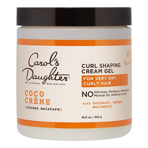 Carol’s Daughter Coco Creme Curl Shaping Cream Gel, with Coconut Oil, Coconut Milk, Silicone Free, Paraben Free Hair Gel for Curly Hair , Mineral Oil Free, for Very Dry Hair, 16 Oz