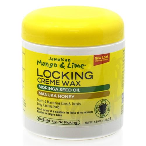 Jamaican Mango & Lime Locking Creme Wax Moringa Seed Oil Manuka Honey 6 oz