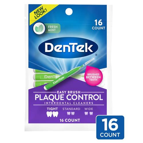 DenTek Easy Brush Plaque Control Interdental Cleaners, Tight, 16 Count