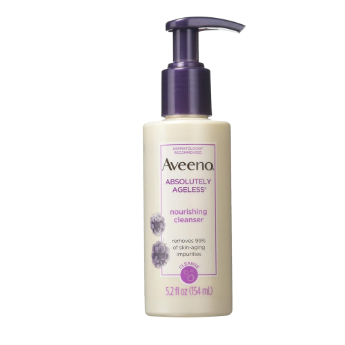 AVEENO Active Naturals Absolutely Ageless Nourishing Cleanser, Blackberry 5.2 oz