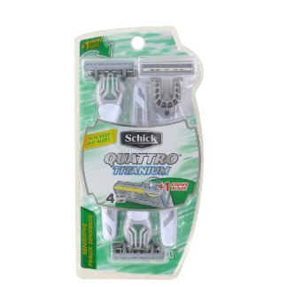 Schick Quattro Titanium Disposable Razors 2 Count