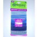 EXPRESSIONS HAIR ELASTICS 24 PIECE BLUE