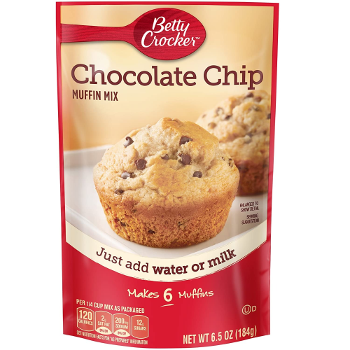 Betty Crocker Chocolate Chip Muffin Mix, 6.5 oz