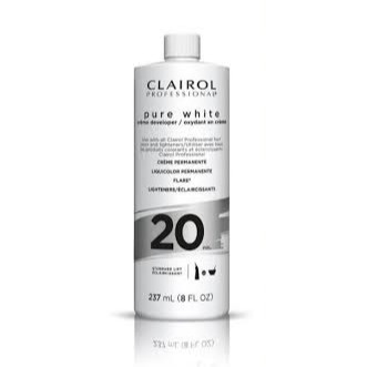 Clairol Professional Pure White 20 Volume Creme Developer, 8 Oz,