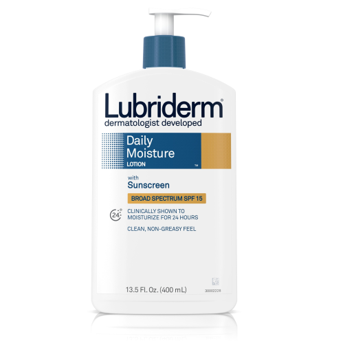 LUBRIDERM DAILY MOISTURE LOTION, VITAMIN B5 AND SPF 15