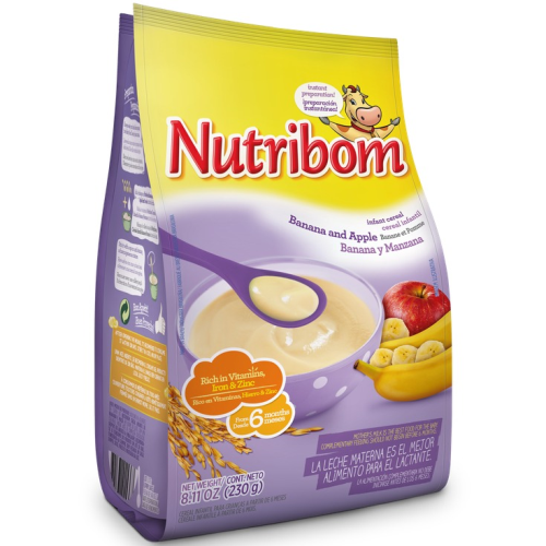 Nutribom Infant Cereal Banana And Apple 230g